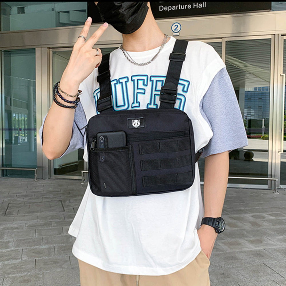 YA3066 Tactical Vest Bag Waterproof Oxford Cloth Chest Bag Casual Daypack Mini Backpack YA3066 Tactical Vest Bag Waterproof Oxford Cloth Chest Bag Casual Daypack Mini Backpack